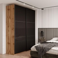 Шкаф купе Doros G-Caiser Дуб Эвок 2 Стекла / 3 части 180х60х240 (DRS-011574)
