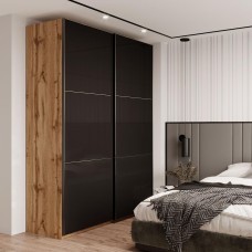 Шкаф купе Doros G-Caiser Дуб Эвок 2 Стекла / 3 части 180х60х240 (DRS-011574)