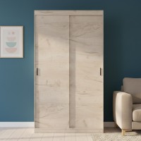 Шкаф-купе Эверест Соната 1400 двухдверный 140х60х217 дуб крафт белый