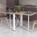 Стіл-книга трансформер Оріон 2 Ferrum-decor 750x1520x730 Білий метал ДСП Дуб Сонома 16 мм (FRD-104593) - фото 1