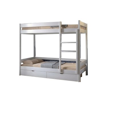 Двухъярусная детская кровать Mebigrand Атланта Мини Белый (RAL9003) 80х190 см с ящиками (MBG-2442) Двухъярусная детская кровать Mebigrand Атланта Мини Белый (RAL9003) 80х190 см с ящиками (MBG-2442)