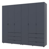 Комплект шкафов для одежды Doros Гелар (2 шт.) 232,4х49,5х203,4 см Графит (DRS-011120)