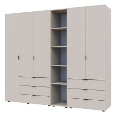 Комплект шаф для одягу Doros Гелар (3 шт.) 231,9х49,5х203,4 см Кашемір