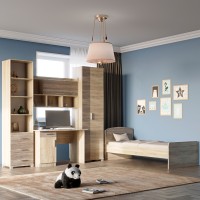 Спальня Дитяча Еверест Бриз Комплект 7 (модульна - 4 елементи) сонома/трюфель