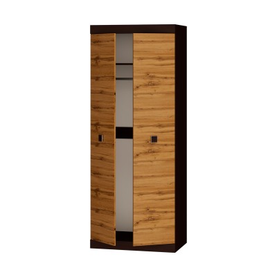 Шафа розпашна 2-х дверна Еверест Соната-800 венге темний/дуб крафт золотий (EVR-2299)