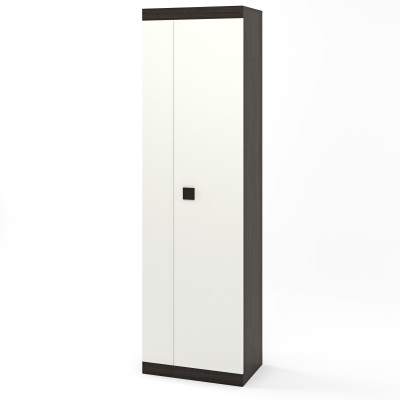 Шкаф распашной Эверест Соната-600 венге темный/белый 