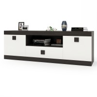 Тумба Еверест ТВ 1500 Соната 150х38х50 венге темний/білий (EVR-2264)