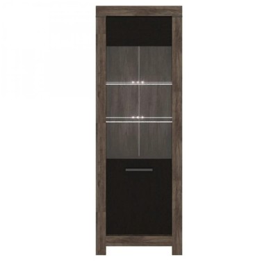 Пенал-вітрина Гербор Белен REG1W Дуб ансберг/Дуб болотний коричневий