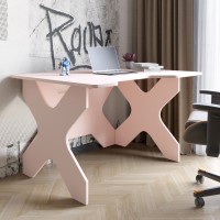 Комп'ютерний стіл LION Донат 120х90х74,5 см Рожевий