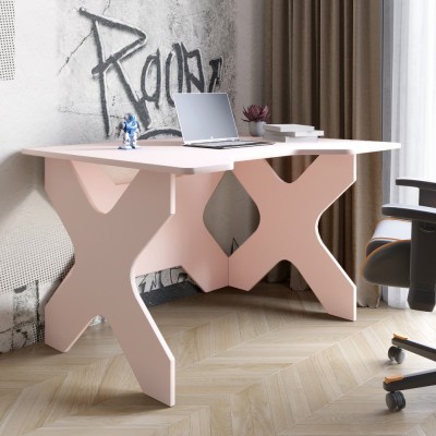 Комп'ютерний стіл LION Донат 120х90х74,5 см Рожевий