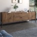 Тумба под телевизор с ящиками LION Wood с черными ножками 180х50х40 см Дуб Ливорно (LION-043128) - фото 1