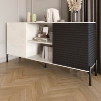 Комод відкритий на чорних металевих ніжках LION Грей Бетон Style/Асфальт 