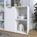 Тумба однодверна LION Краш 82x43x86 см Бетон style - фото 1