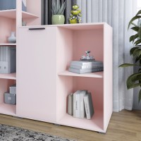 Тумба однодверна LION Краш 82x43x86 см Рожевий