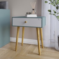 Тумба прикроватная LION Хьюге-4 Гранит/Нимфея Альба