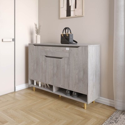 Тумба для взуття у передпокій LION Салліван Тумба-2 Шварцвальд