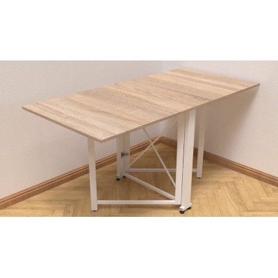 Стол-книга трансформер Орион 2 Ferrum-decor 750x1520x730 Белый металл ДСП Дуб Сонома 16 мм (FRD-104593) Стол-книга трансформер Орион 2 Ferrum-decor 750x1520x730 Белый металл ДСП Дуб Сонома 16 мм (FRD-104593)