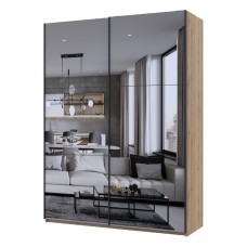 Шкаф купе Doros G-Caiser Дуб Эвок 2 Зеркала / 3 части 180х60х240 (DRS-011575)