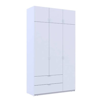 Шкаф распашной с антресолью Doros Лукас 135х50х240 см Белый (DRS-011652)