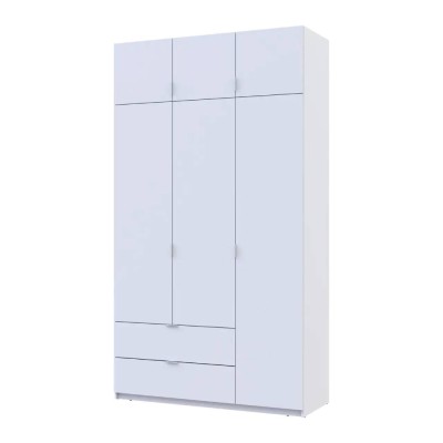 Шкаф распашной с антресолью Doros Лукас 135х50х240 см Белый (DRS-011652)