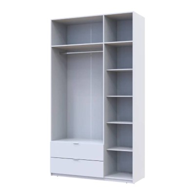 Шкаф распашной с антресолью Doros Лукас 135х50х240 см Белый (DRS-011652)