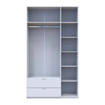 Шкаф распашной с антресолью Doros Лукас 135х50х240 см Белый (DRS-011652)