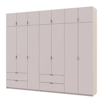 Комплект шаф для одягу Doros Лукас (2 шт.) 280х50х240 см Кашемір (DRS-011716) Комплект шаф для одягу Doros Лукас (2 шт.) 280х50х240 см Кашемір (DRS-011716)