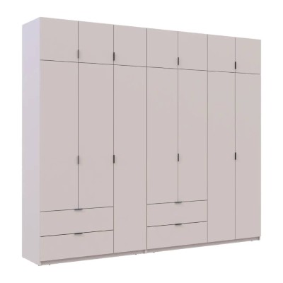Комплект шаф для одягу Doros Лукас (2 шт.) 280х50х240 см Кашемір (DRS-011716) Комплект шаф для одягу Doros Лукас (2 шт.) 280х50х240 см Кашемір (DRS-011716)