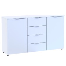 Комод в спальню Doros Рон 5 140х38х81 см Белый 
