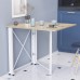 Стіл-книга трансформер Оріон 1 Ferrum-decor 750x810x730 Білий метал ДСП Дуб Сонома 16 мм (FRD-104607) - фото 1