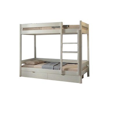 Двоярусне дитяче ліжко Mebigrand Атланта Міні Айворі (S0505Y30R) 80х190 см з ящиками Двоярусне дитяче ліжко Mebigrand Атланта Міні Айворі (S0505Y30R) 80х190 см з ящиками
