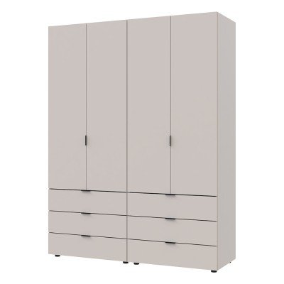 Комплект шаф для одягу Doros Гелар (2 шт.) 155х49,5х203,4 см Кашемір Комплект шаф для одягу Doros Гелар (2 шт.) 155х49,5х203,4 см Кашемір