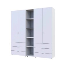 Комплект шкафов для одежды Doros Гелар  193,2х49,5х203,4 см Белый