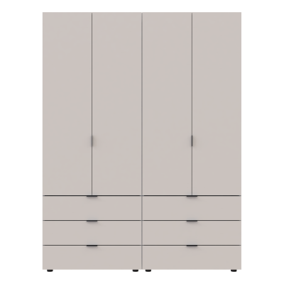 Комплект шкафов для одежды Doros Гелар  155х49,5х203,4 см Кашемир 