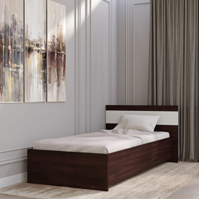 Односпальне ліжко Еверест Соната-900 90х200 см венге темний/білий Односпальне ліжко Еверест Соната-900 90х200 см венге темний/білий