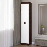 Шафа-пенал закритий Еверест Соната венге темний/білий