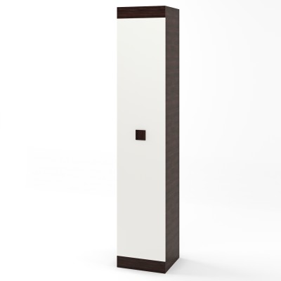 Шафа-пенал закритий Еверест Соната венге темний/білий Шафа-пенал закритий Еверест Соната венге темний/білий