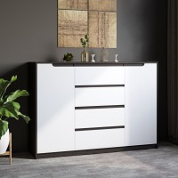 Великий комод для дому Еверест Мікс-3 (телескопи) 140х38х97 венге/білий