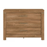 Комод у спальню ВМК БРВ Герман KOM3S/9/12 телескопи Дуб стерлінг
