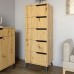 Комод высокий с черными ножками 5 ящиков М-ЗОН Борн 500 Дуб Артизан  - фото 1