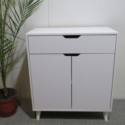 Комод в гостиную с белыми ножками М-ЗОН Борн 750 Нимфеа Альба  