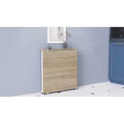 Стіл-книга трансформер Оріон 1 Ferrum-decor 750x810x730 Білий метал ДСП Дуб Сонома 16 мм (FRD-104607) Стіл-книга трансформер Оріон 1 Ferrum-decor 750x810x730 Білий метал ДСП Дуб Сонома 16 мм (FRD-104607)