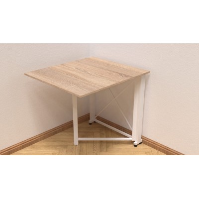 Стіл-книга трансформер Оріон 1 Ferrum-decor 750x810x730 Білий метал ДСП Дуб Сонома 16 мм (FRD-104607) Стіл-книга трансформер Оріон 1 Ferrum-decor 750x810x730 Білий метал ДСП Дуб Сонома 16 мм (FRD-104607)