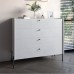 Комод із 4 шухлядами LION Wood із чорними ніжками 100х90х45 см Бетон style - фото 1