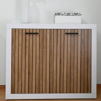 Комод с дверцей ВМК (БРВ) Сансет KOM2D Нимфея альба (белый)/Таблила (BRW-1512)