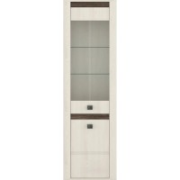 Пенал-вітрина Гербор Селена REG1D1W Ясен сніговий