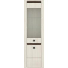 Пенал-витрина Гербор Селена REG1D1W Ясень снежный (GRB-1070)