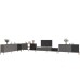 Комплект модульний для вітальні LION Грей 4 елементи з золотими металевими ніжками Антрацит/Асфальт - фото 2