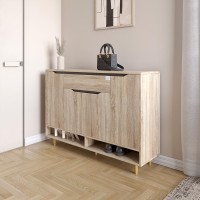 Тумба для взуття у передпокій LION Салліван Тумба-2 Дуб Сонома (LION-041125)