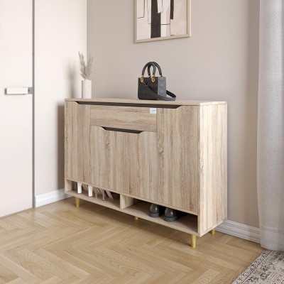 Тумба для взуття у передпокій LION Салліван Тумба-2 Дуб Сонома (LION-041125)